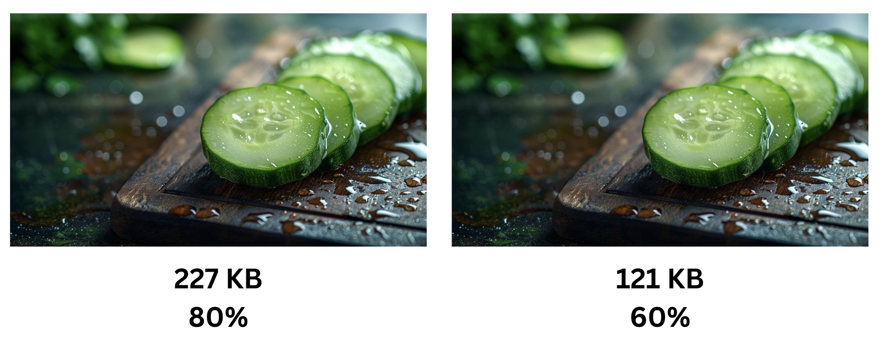 Compression quality levels